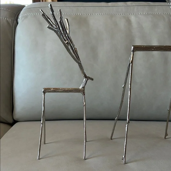 Pottery Barn Silver Stick Reindeer - Picture 5 of 8
